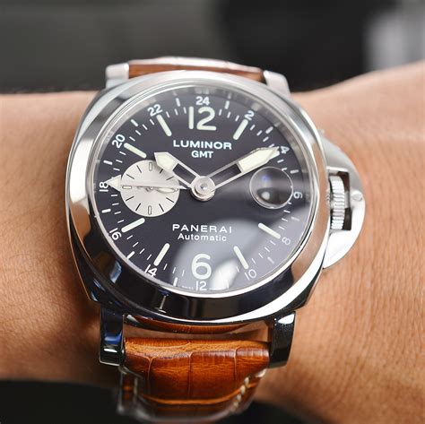 panerai gmt alarm watch|Panerai luminor gmt 44mm.